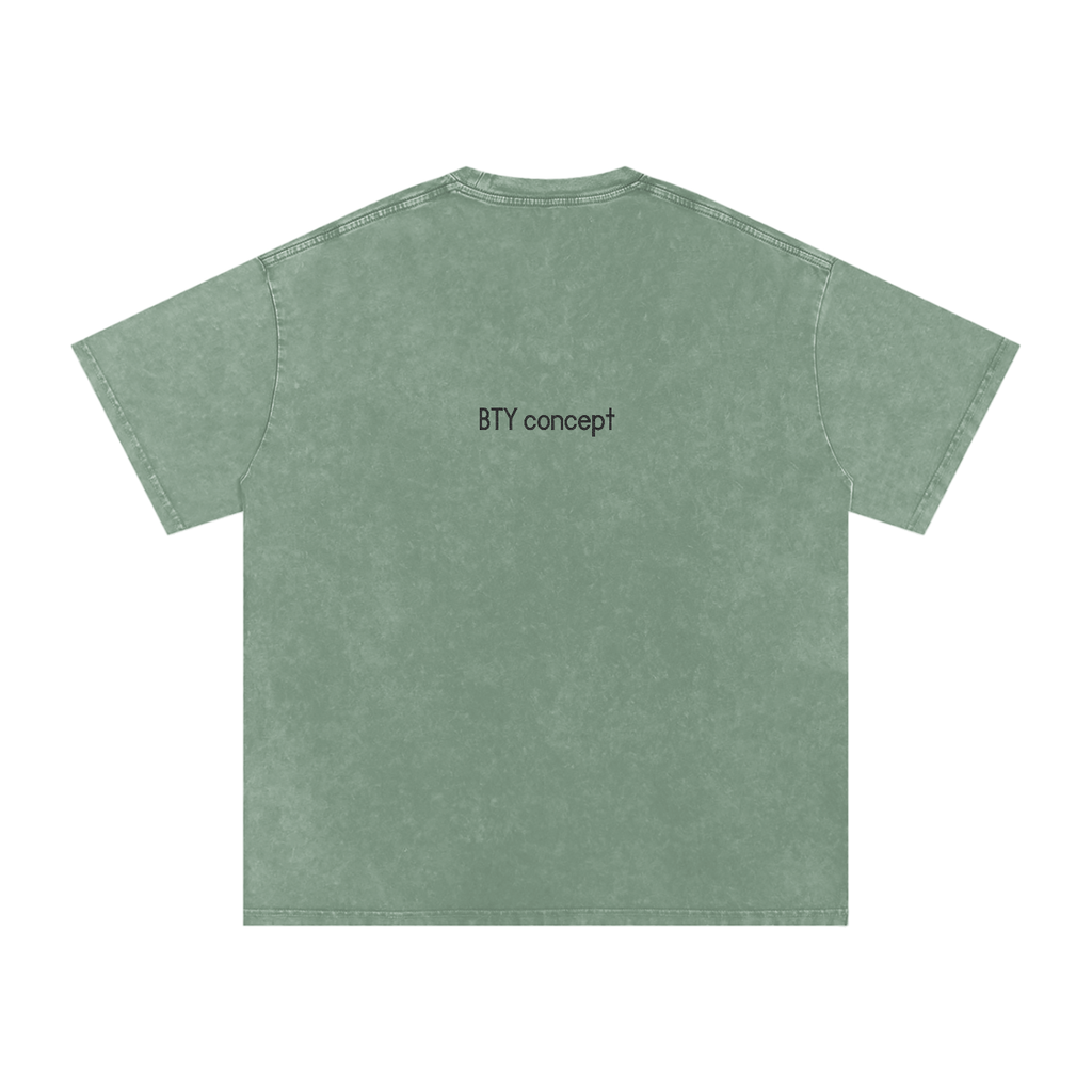 Tee Oversize Délavé Neige — Étendard