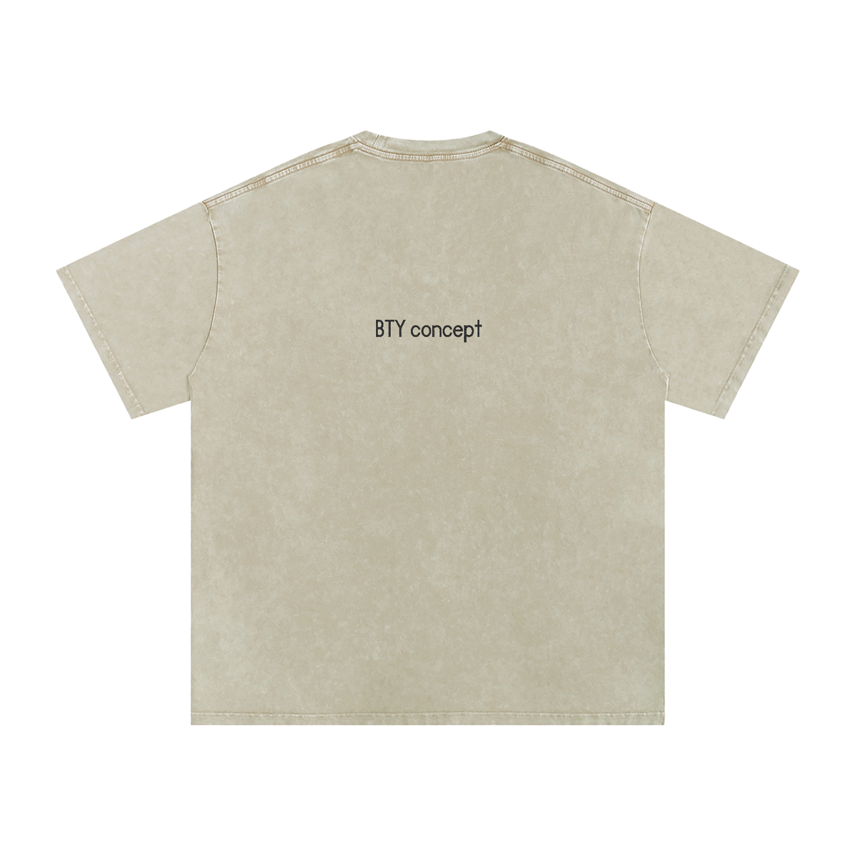 Tee Oversize Délavé Neige — Étendard