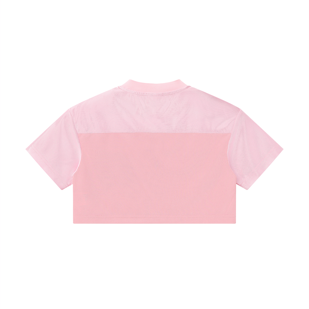 Crop Jersey Col V Ajouré