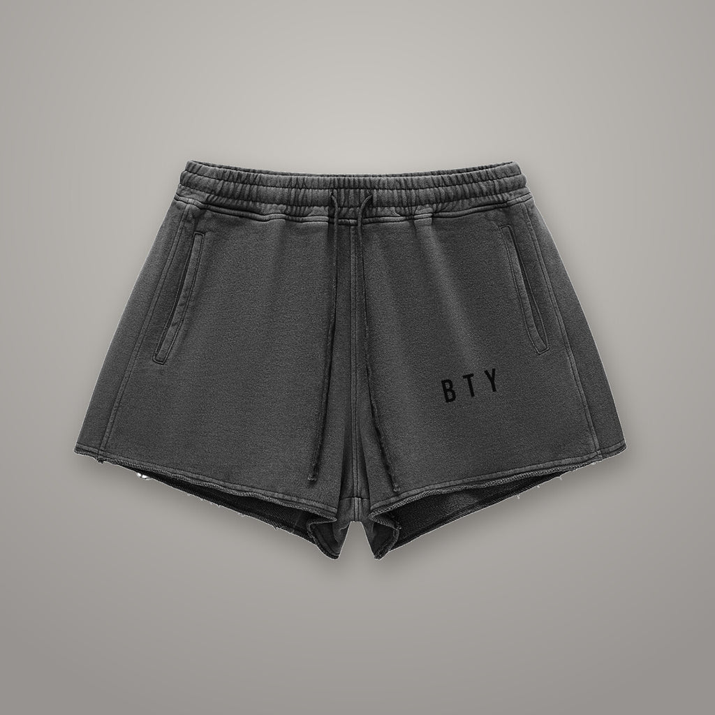 Short Bords Francs Délavé Neige — short BTY Concept, streetwear athlétique