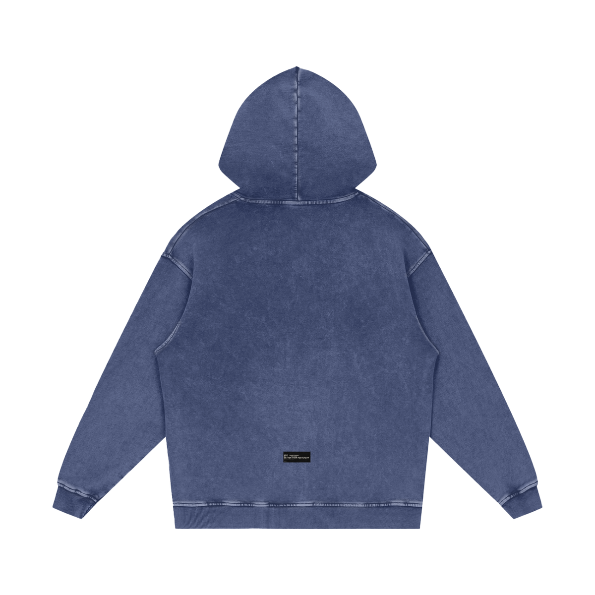 Hoodie Ample Délavé Neige — Manifeste