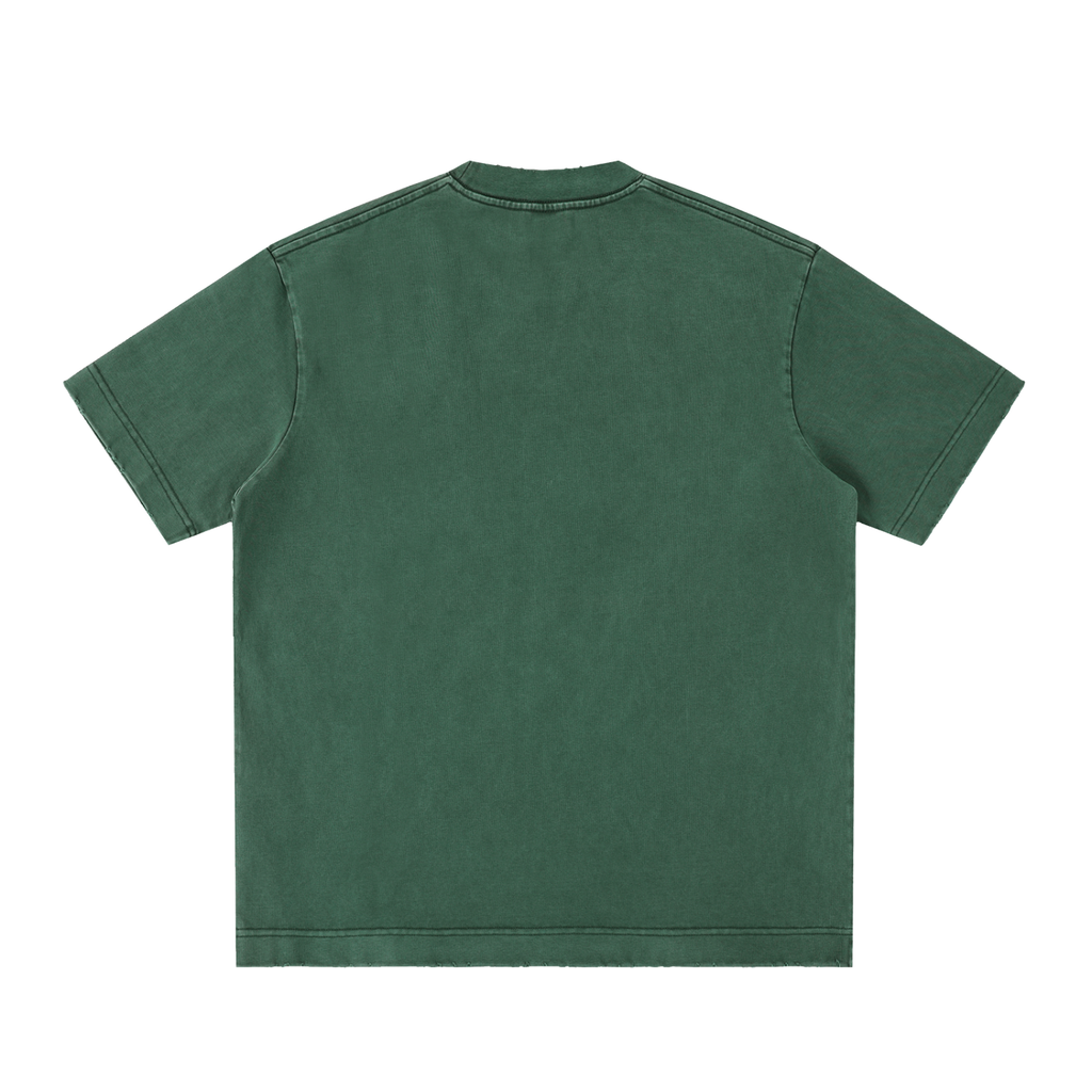 Tee Délavé Bords Francs