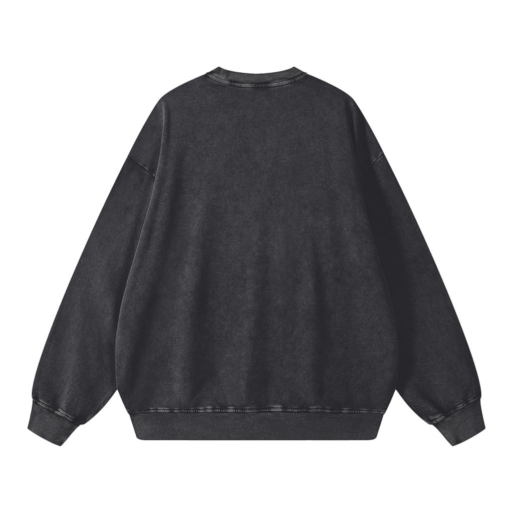 Sweat Oversize Délavé Neige