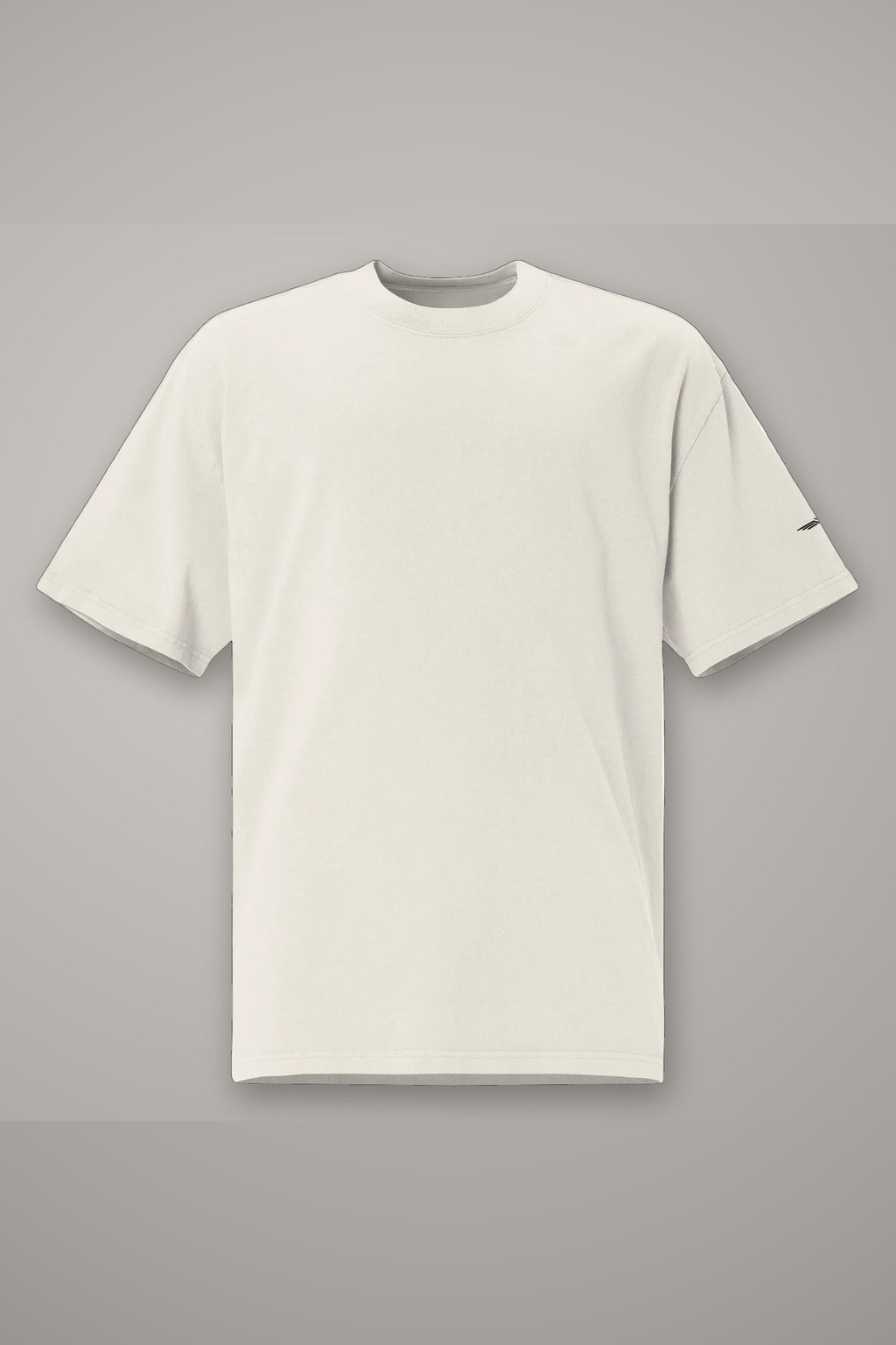 Tee Oversize Délavé Écru Glyphe, packshot BTY vertical